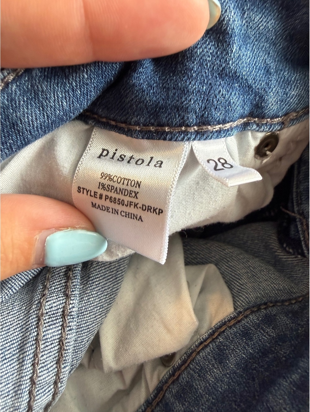 Pistola Women's Skinny Jeans Size 28 in Dark Blue Wash - Picture 6 of 12